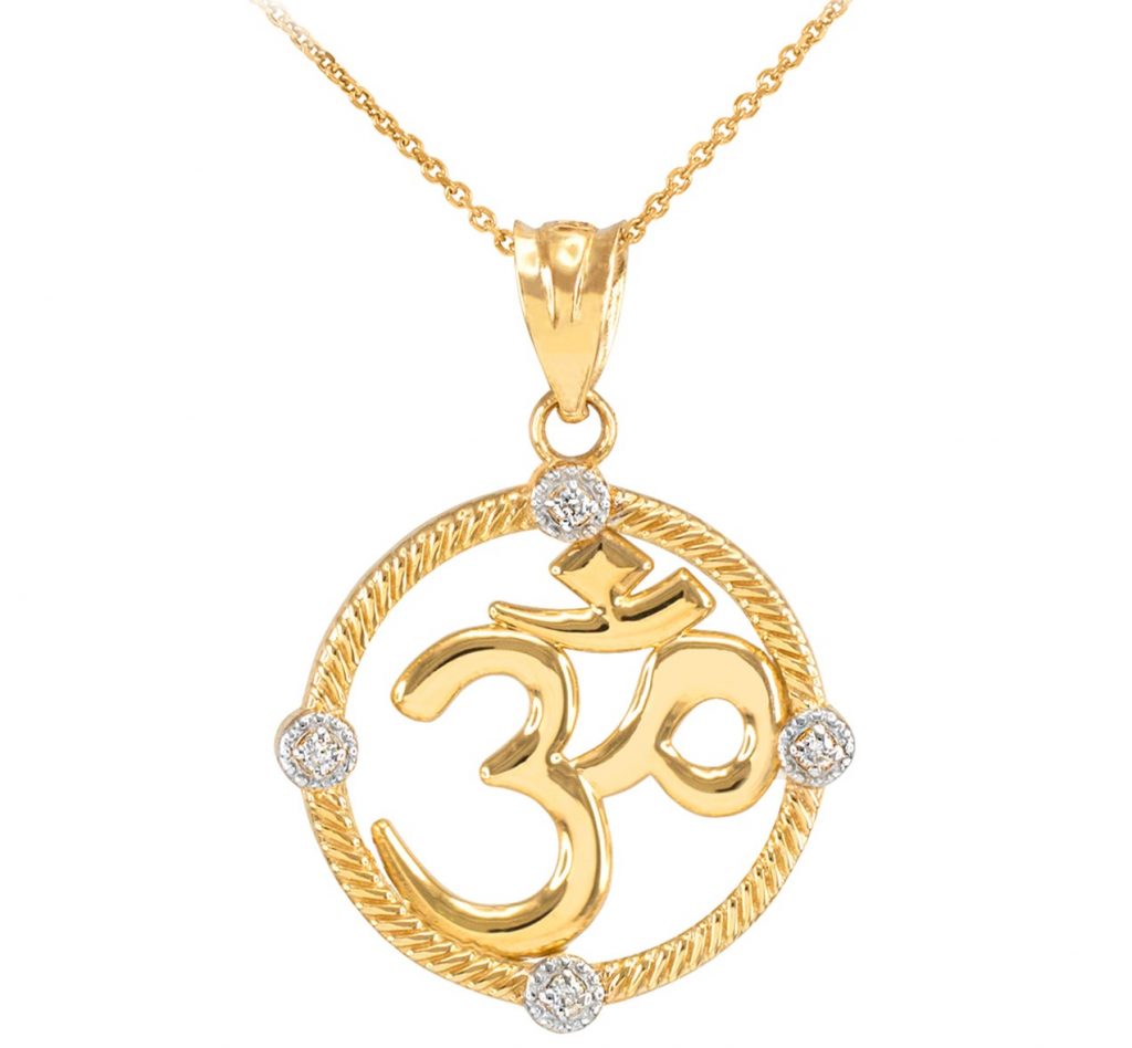 Om Gold Pendant