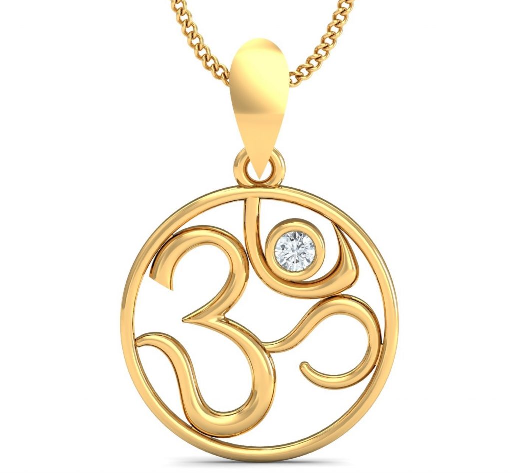 Om Gold Pendant