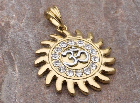 Om Gold Pendant