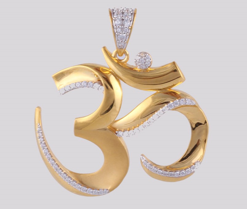 Om Gold Pendant