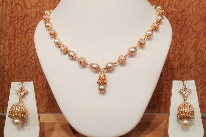 Pearl Necklace Set 