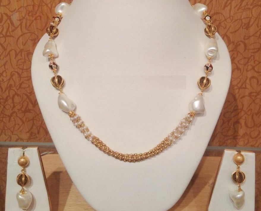 Pearl Necklace Set 