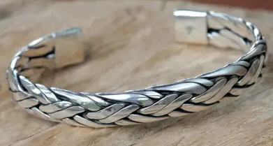 Men Silver Bracelet 