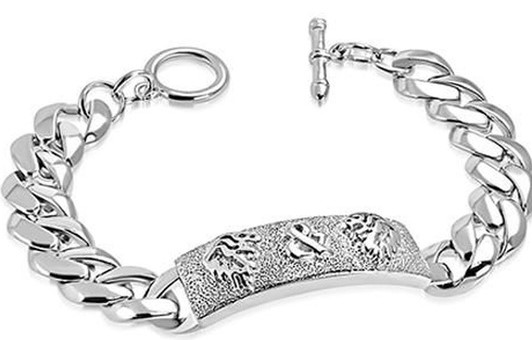 Men Silver Bracelet 