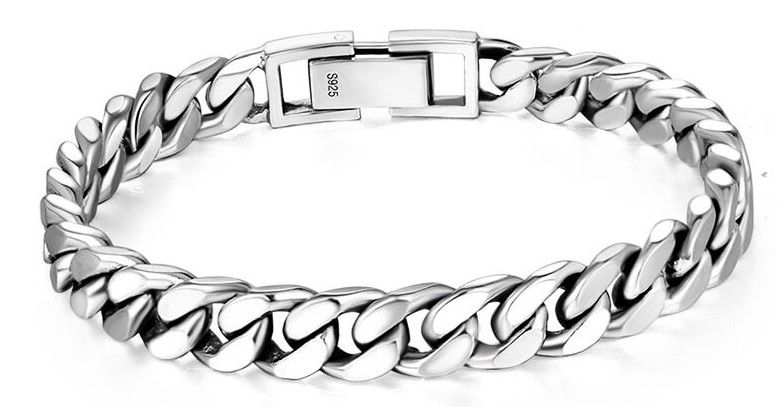 Men Silver Bracelet 