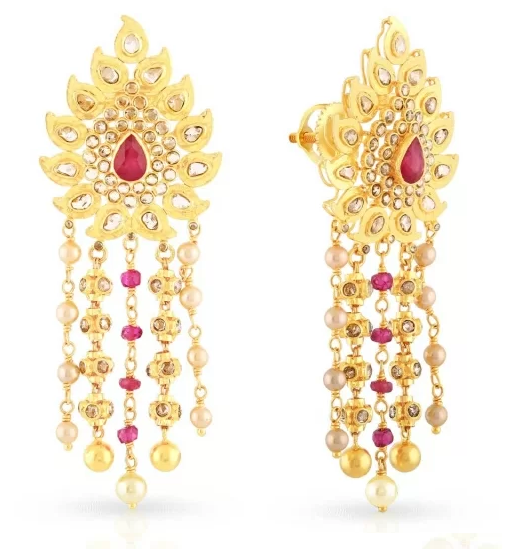 Uncut Diamond Earrings 