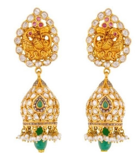 Uncut Diamond Earrings 