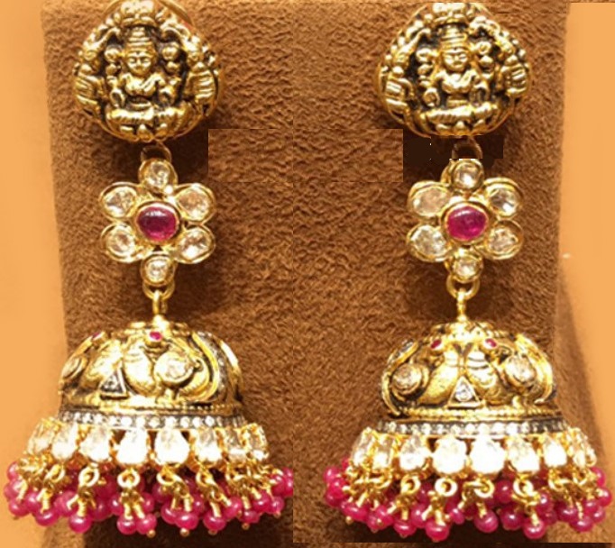 Uncut Diamond Earrings 