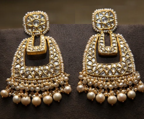 Uncut Diamond Earrings 
