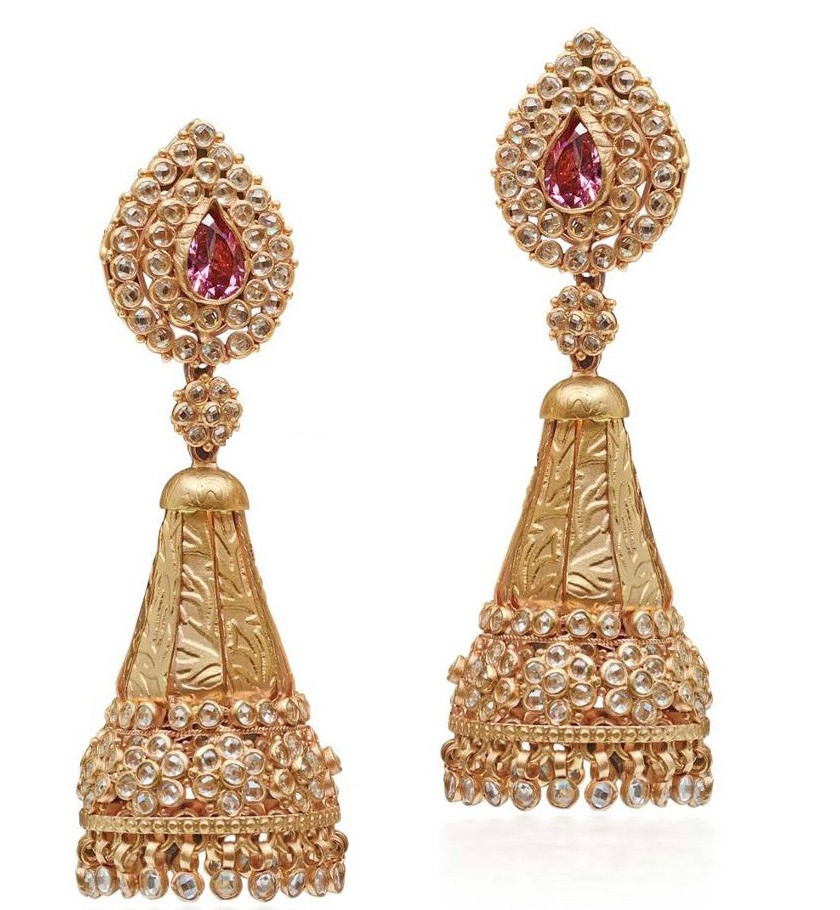 Uncut Diamond Earrings 