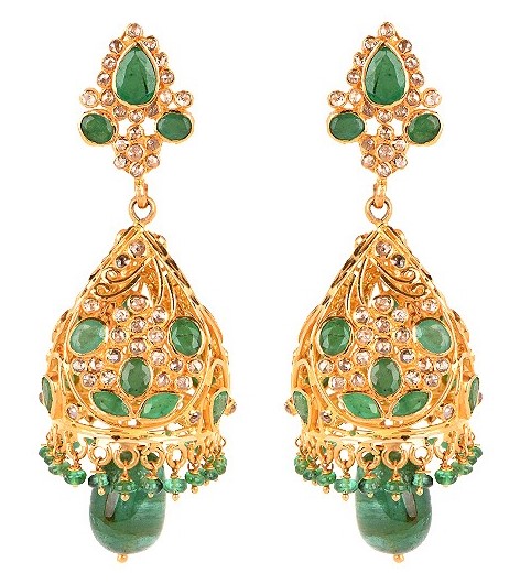 Uncut Diamond Earrings 