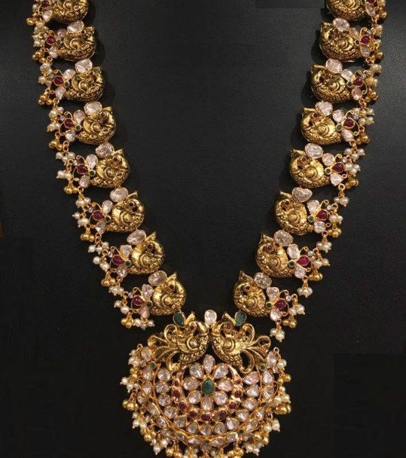 Uncut Diamond Necklace Designs - Dhanalakshmi Jewellers