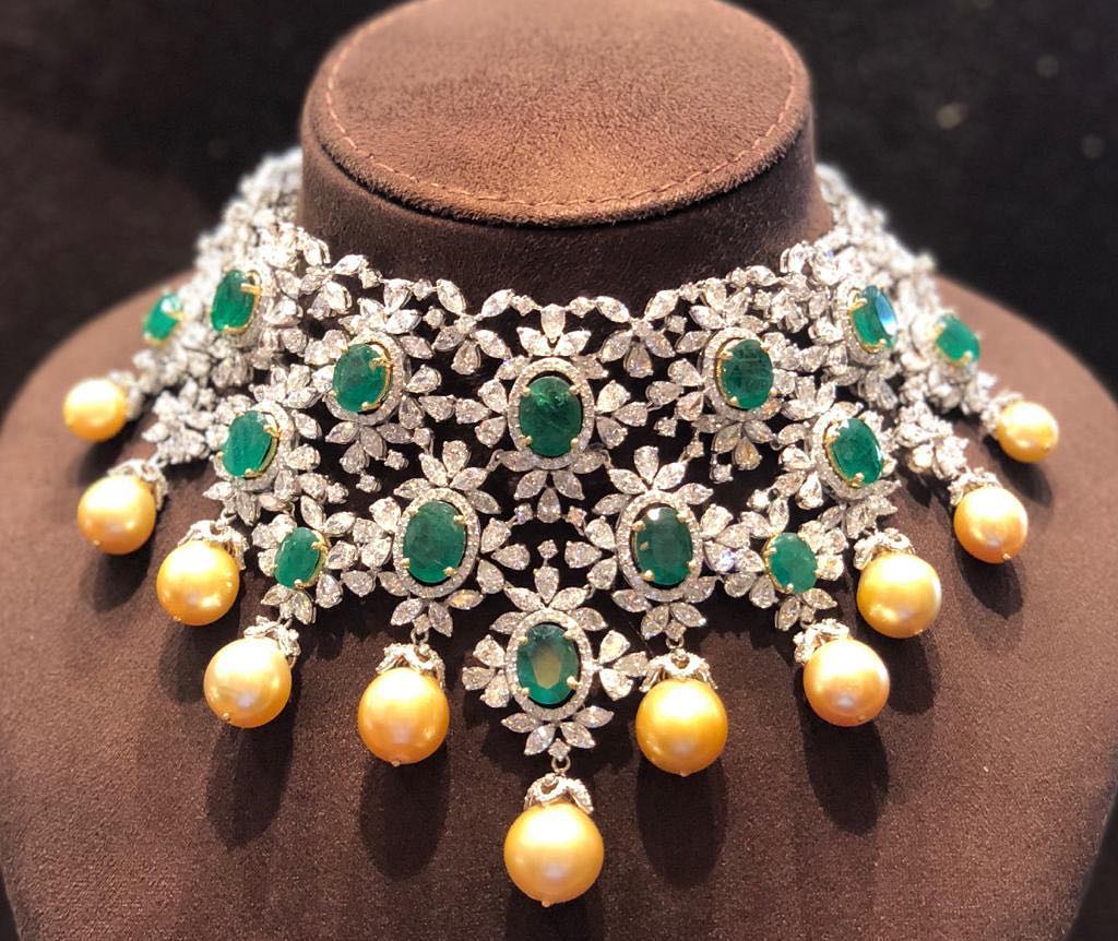 Emerald Diamond Necklace