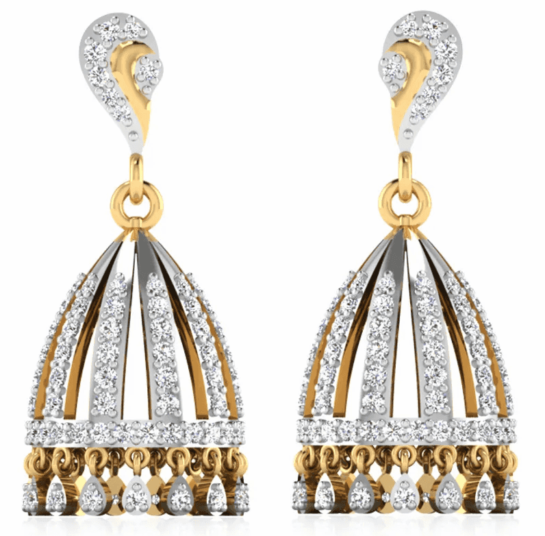 Diamond Jhumkis