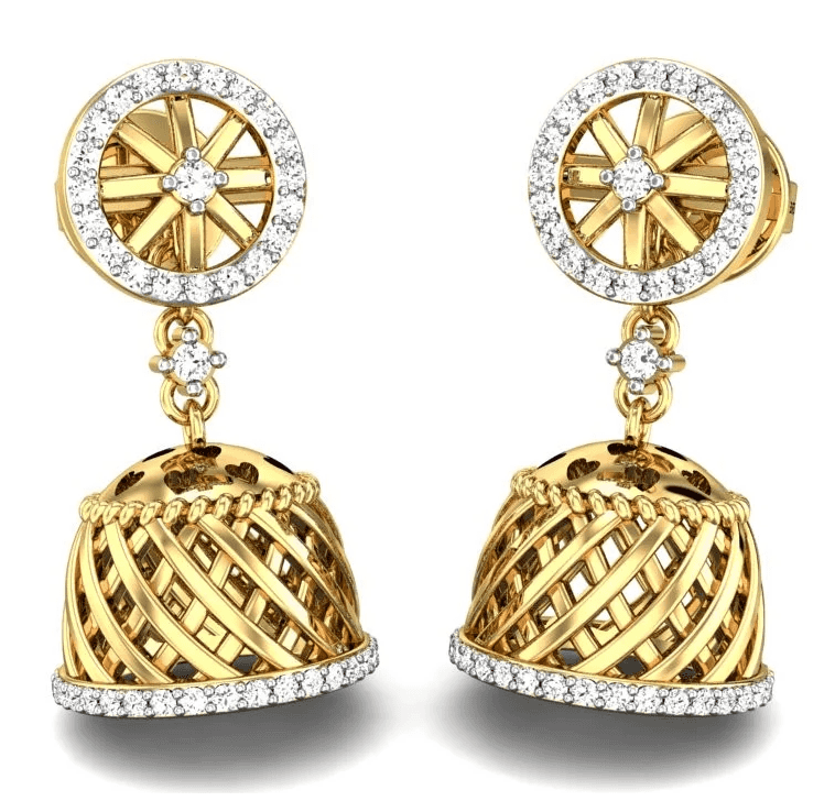 Diamond Jhumkis