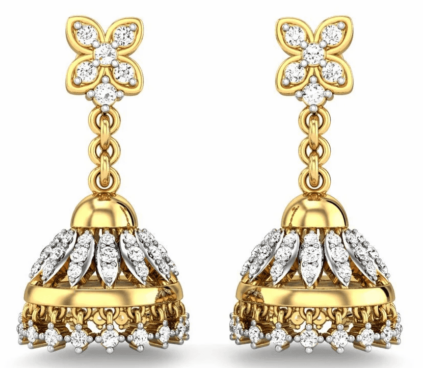 Diamond Jhumkis