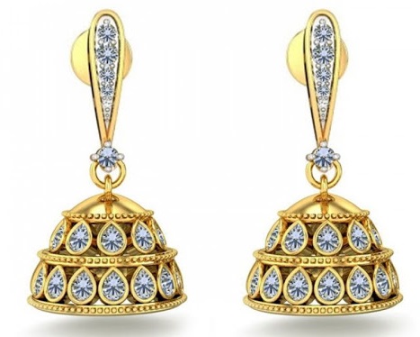 Diamond Jhumkis