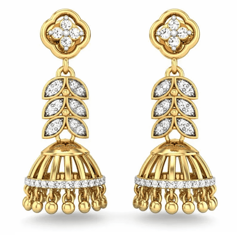 Diamond Jhumkis