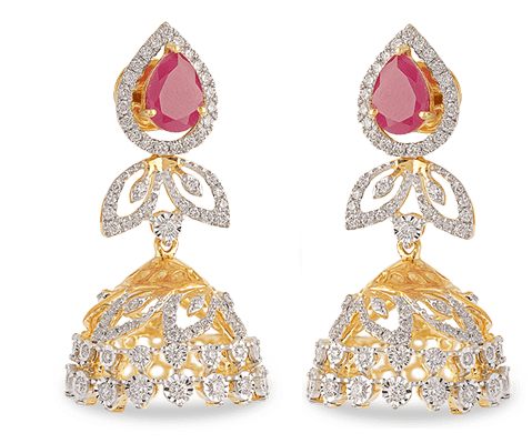 Diamond Jhumkis