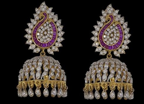 Diamond Jhumkis