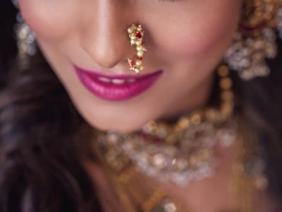 Marathi Nose Stud Indian Nath Non Piercing Big Nose Ring Ethnic Nose Jewelry  | eBay