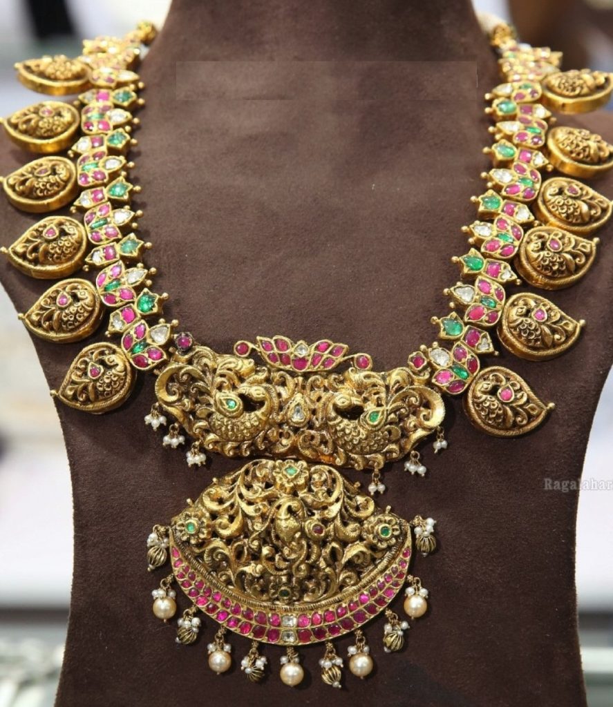 Chettinad Jewelry | Dhanalakshmi Jewelers | Mango mala