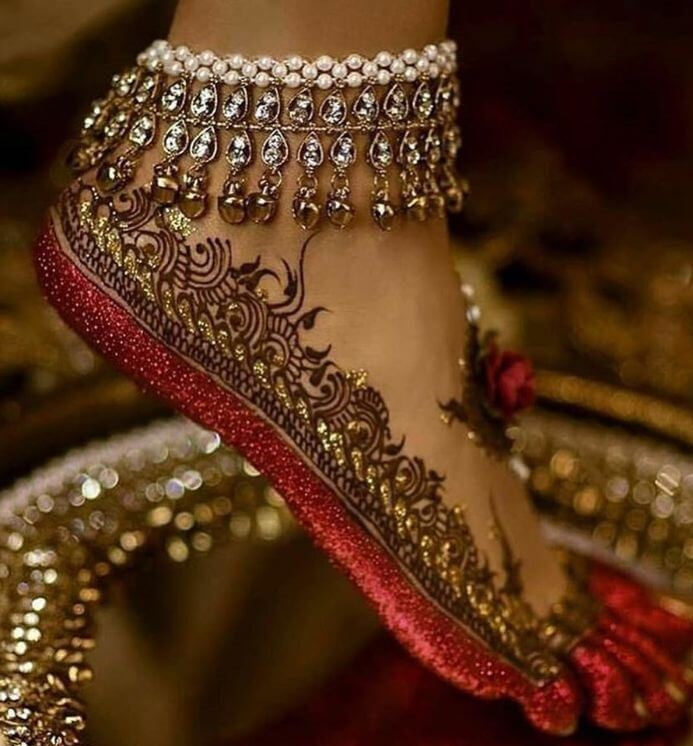 Bridal Silver Anklets