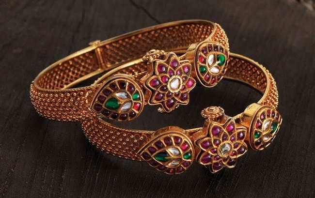 Antique Bangles with Kemp Stones