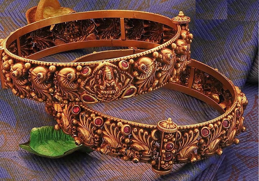 Antique Bangles with Kemp Stones