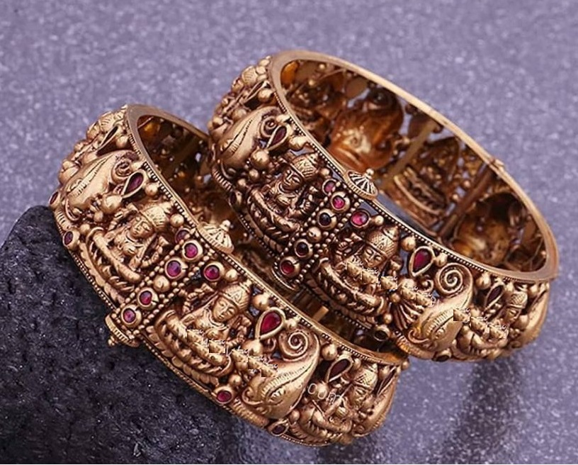 Antique Bangles with Kemp Stones