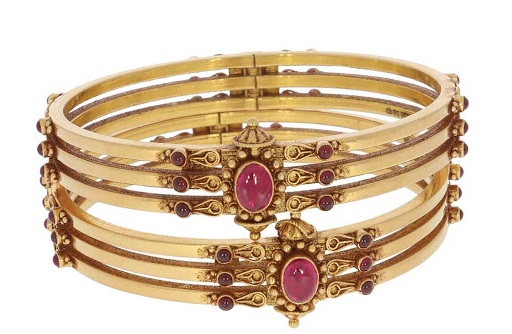 Antique Bangles with Kemp Stones