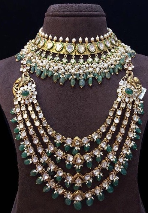 Emerald Polki Necklace