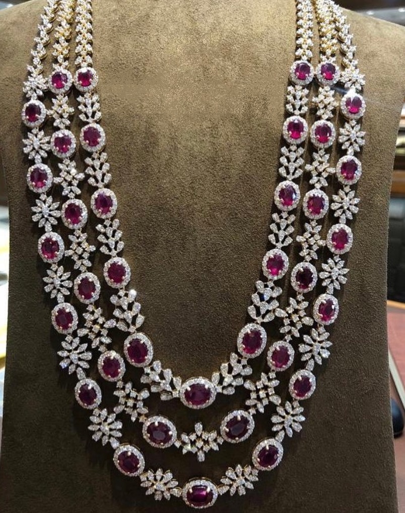 Ruby Diamond Necklace 