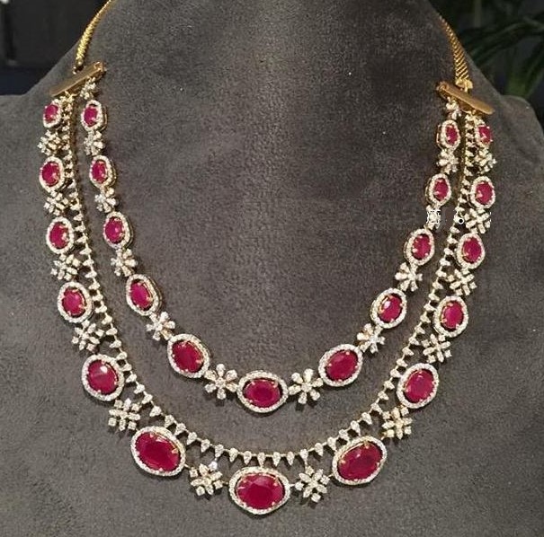 Ruby Diamond Necklace