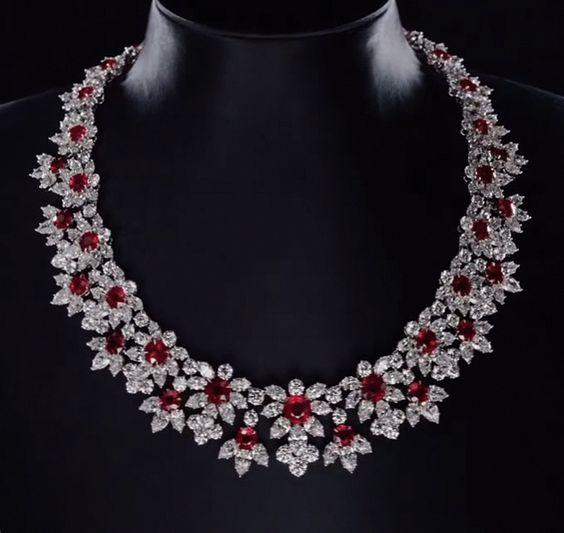 Ruby Diamond Necklace 