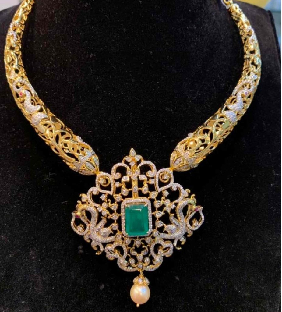 AD Stone Pendant Kante Necklace - Arshis - Buy Traditional and Fashion  south India Jewels
