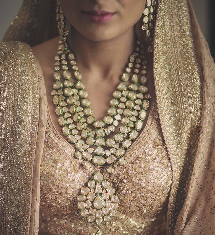 Big Size Jhumka for Peach Color Gown | FashionCrab.com | Bold statement  jewelry, Peach colors, Jhumka