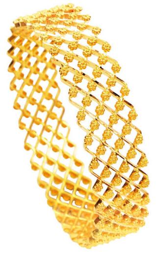 Broad Gold Bangle Designs