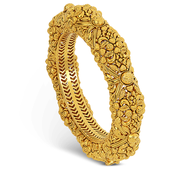 Broad Gold Bangle Designs