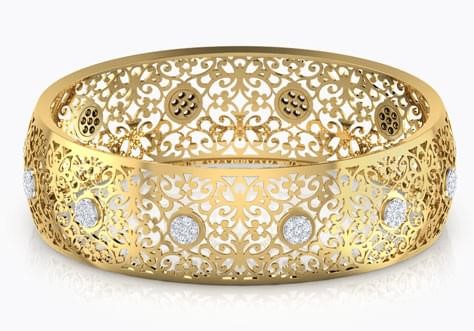 Broad Gold Bangle Designs