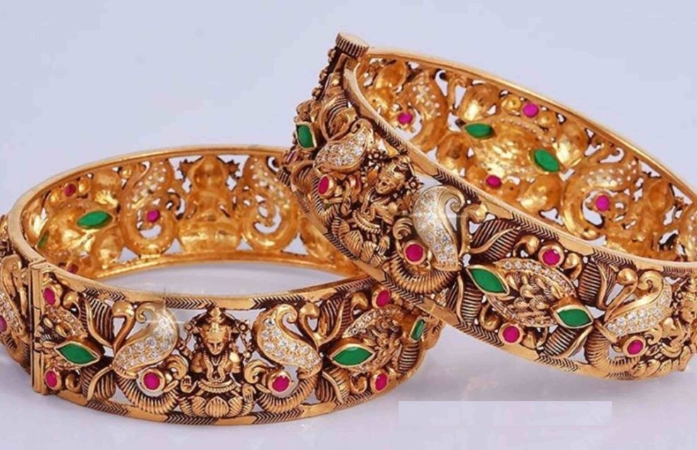 Broad Gold Bangle Designs