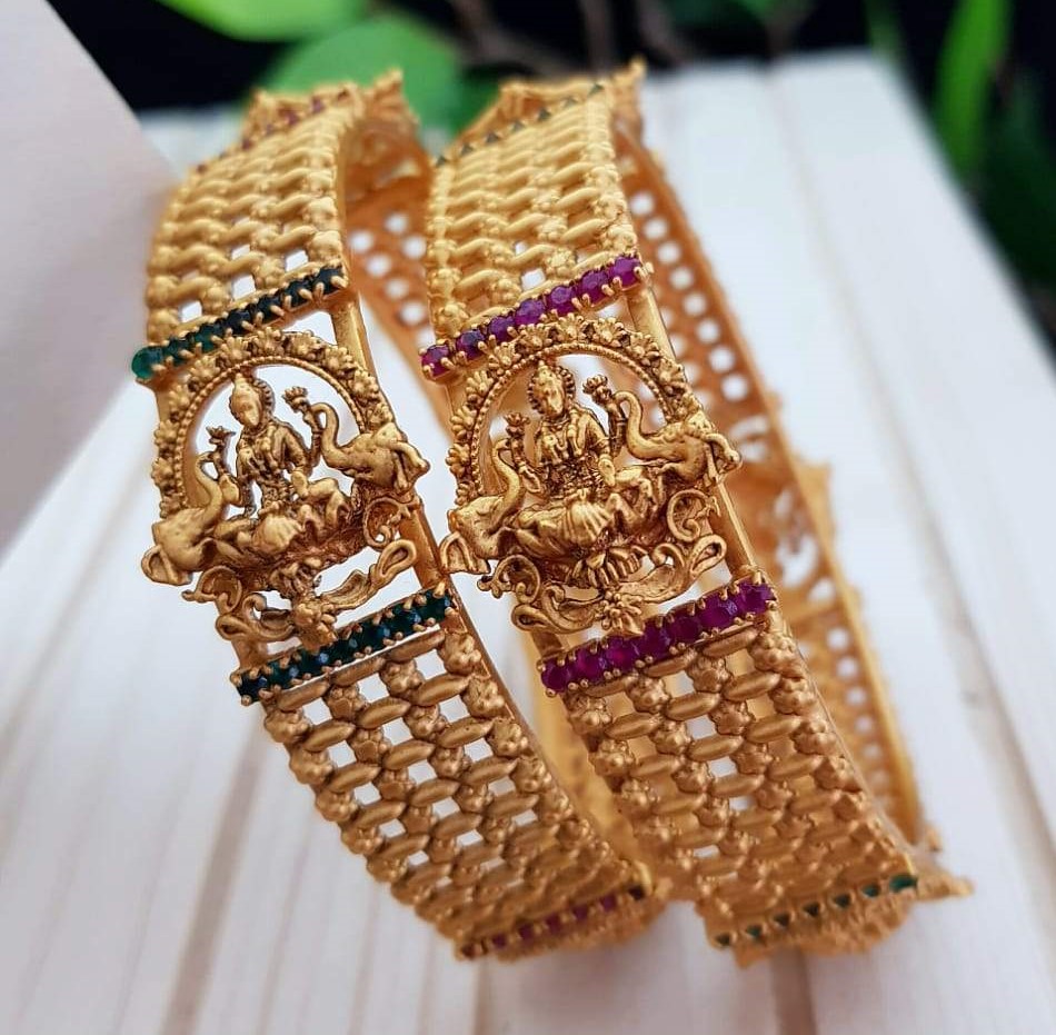 Broad Gold Bangle Designs