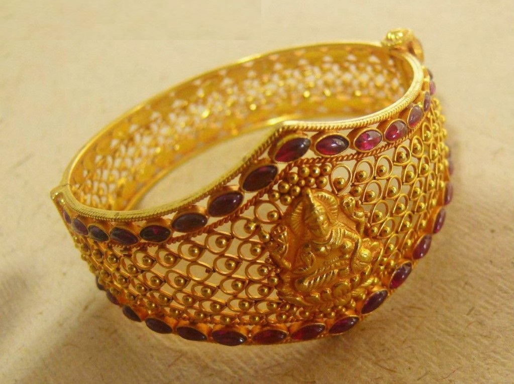 Broad Gold Bangle Designs