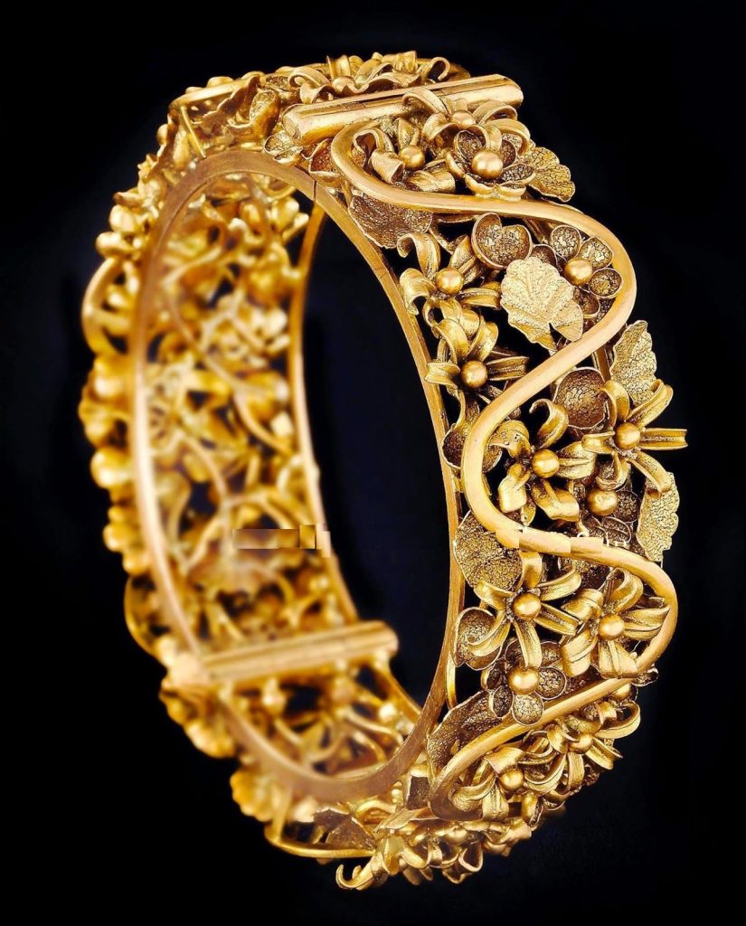 Broad Gold Bangle Designs