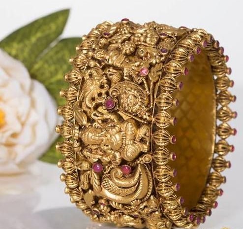 Broad Gold Bangle Designs