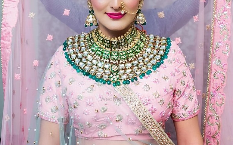 Bridal Jewellery|Bridal lehenga|Polki Jewellery