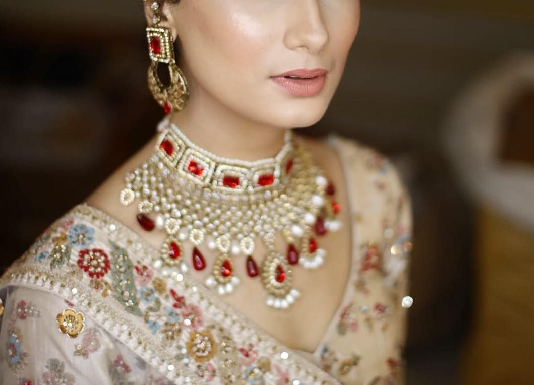 bridal necklace for lehenga