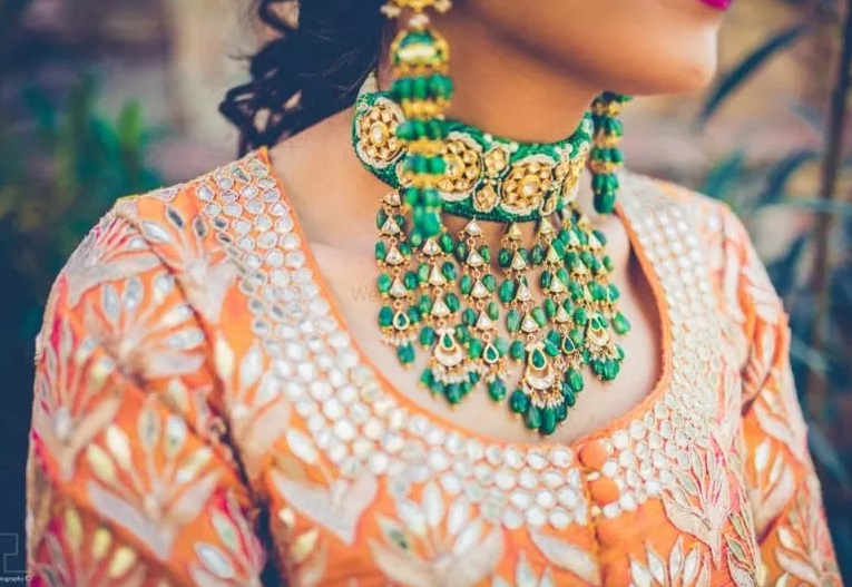 Bridal Jewellery|Bridal lehenga|Rajastani Aad Jewellery