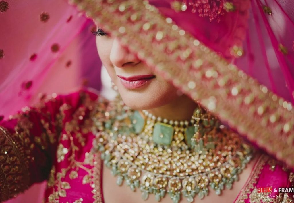 Bridal Jewellery|Bridal lehenga|Pastel Jewellery