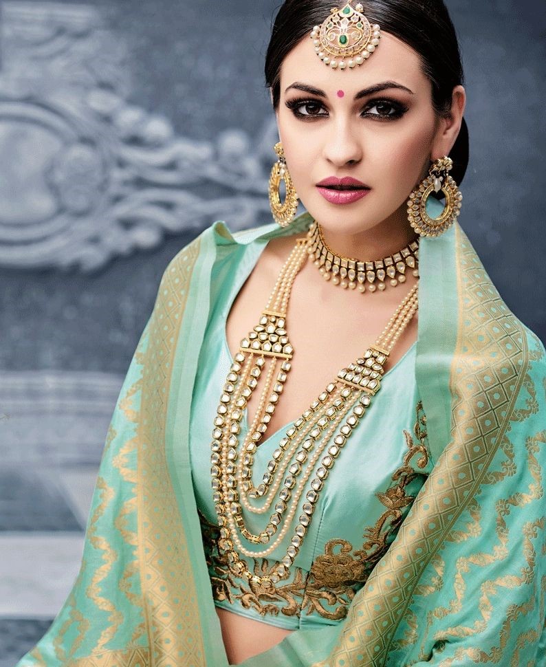 Discover more than 91 jewellery with pastel green lehenga best - POPPY